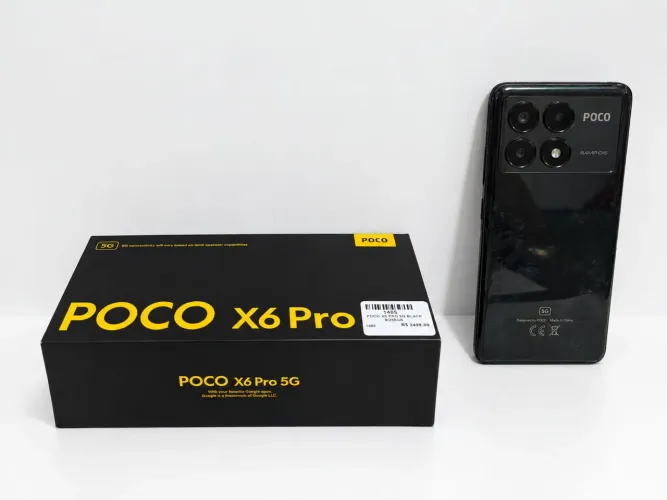 POCO X6 PRO 256GB 8 RAM, pra concerto ou retirada de peças.