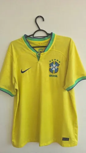 camisa brasil 2022 amarela torcedor