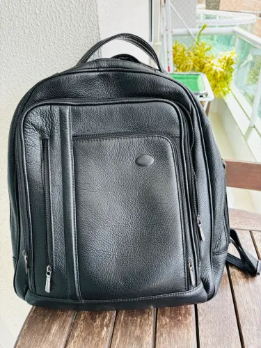 Mochila couro executiva