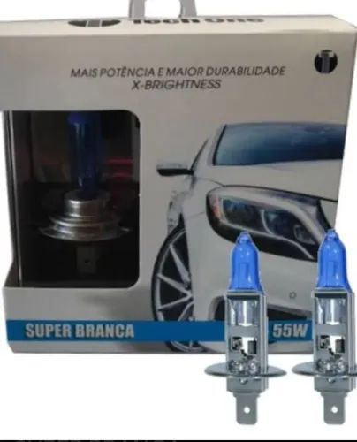 Lâmpada automotiva super branca 