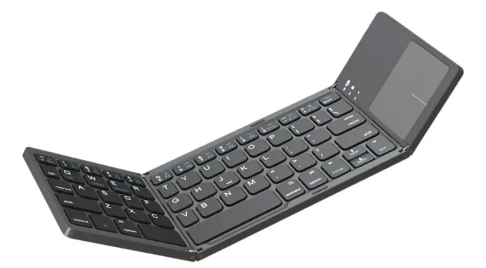 Teclado Bluetooth Dobrável Yalanni B033 com Touchpad Portátil