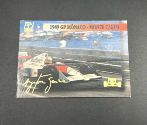 CARD COLECIONAVEL AYRTON SENNA 1989 GP DE MONACO