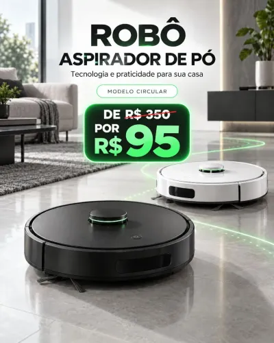 Aspirador de pó tecnológico de última geração ( preto ou branco)