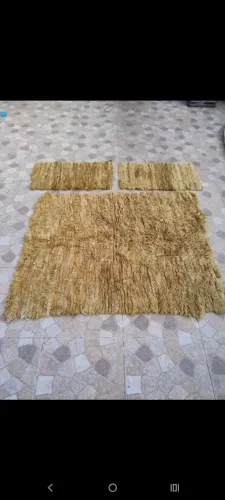 Conjunto de tapetes em lã de cordeiro
