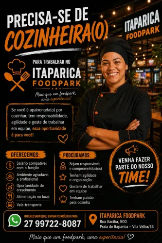 PRECISA-SE DE COZINHEIRA Ou COZINHEIRO