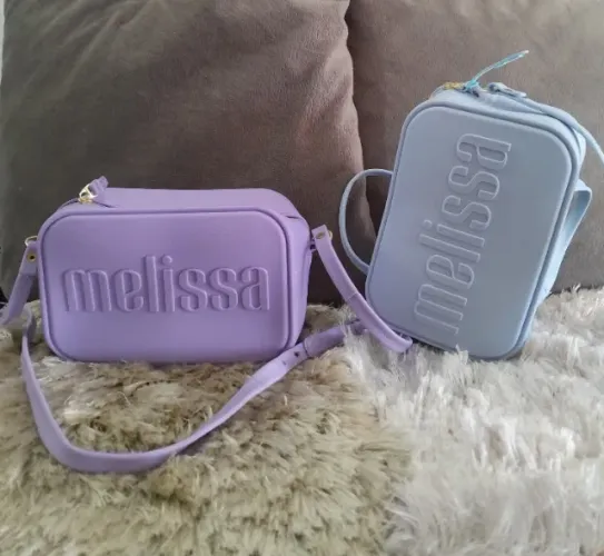 BOLSA MELISSA LILÁS E AZUL
