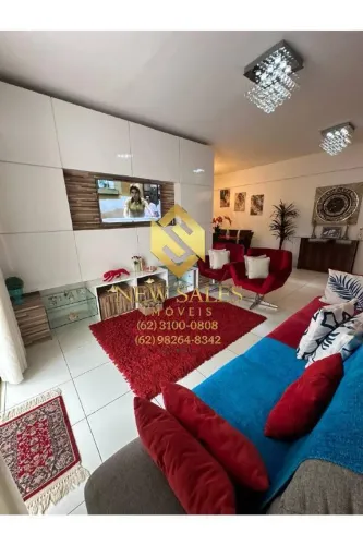 Apartamento- 3 suítes, 130m², 2 vagas, mobiliado- St. Bueno