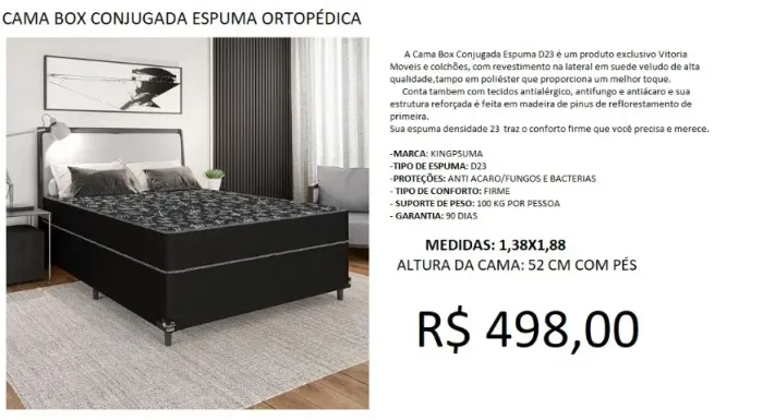 Conjugado casal - compre hoje e receba em até 72 horas
