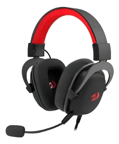 Headset Gamer Redragon Zeus Lite Preto Drivers 53mm com Microfone Removível
