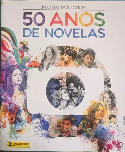 Álbum 50 Anos de Novelas - Capa Normal - Incompleto.