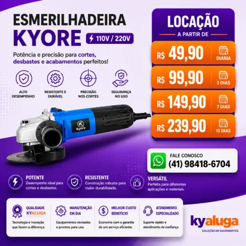 Locação de equipamentos para obra