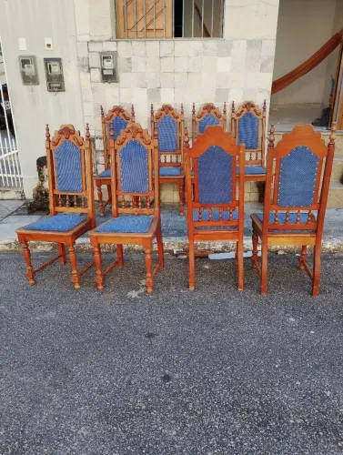 6 cadeiras colonial usadas 250 reais a unidade