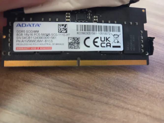 Ddr5 1x8gb notebook 5600mhz 