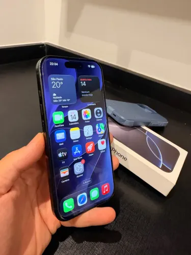 iPhone 16 Pro 256Gb Preto Completo 88% bateria Nunca aberto