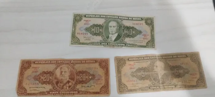 Lote Notas Antigas Brasileiras Cruzeiros  - Para Colecionador