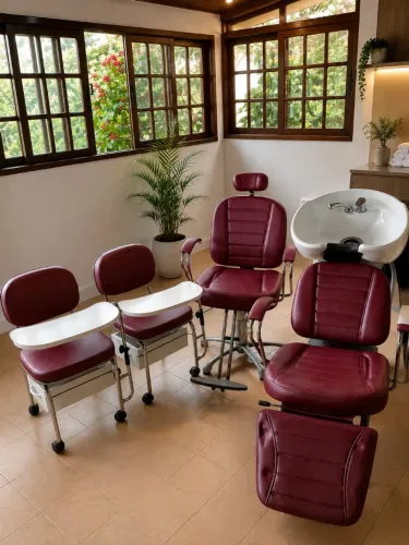 Vendo lavatório para salão , uma cadeira e dois carrinhos de manicure.