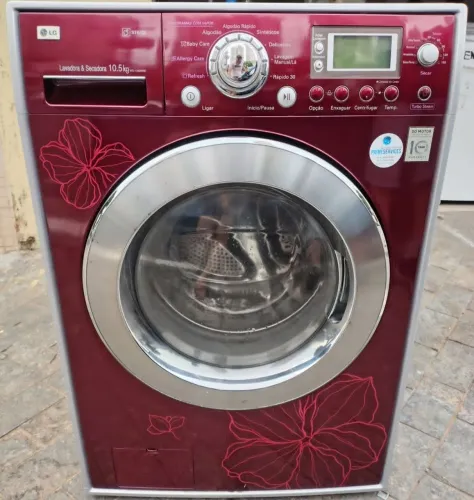 LAVA E SECA LG MODELO FLORAL VERMELHA 