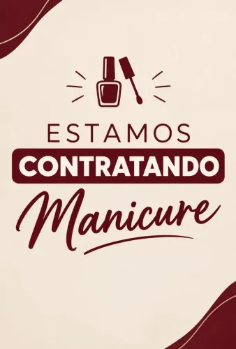Estamos contratando Manicure
