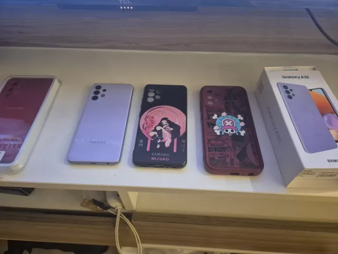 Samsung a32 original com nfc caixa original mais capinhas 