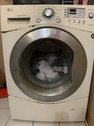MÁQUINA DE LAVAR LG COM TRIPÉ QUEBRADO