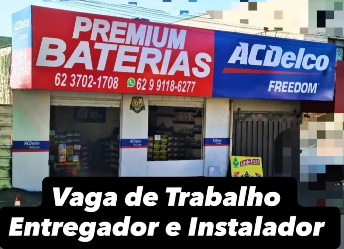 Vaga de Trabalho. - Entregador e Instalador de Baterias