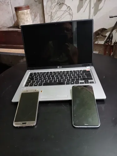 Notebook LG + celular sansung + xaomi 8 tudo no estado