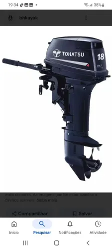 Tohatsu 18 HP zero usado 1hora