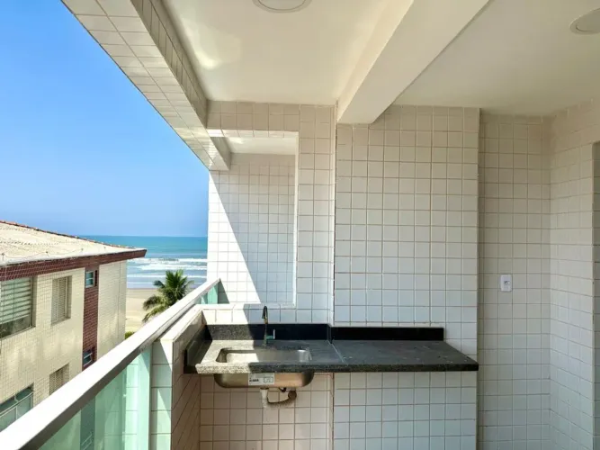 Apartamento 2 Dorms VISTA MAR em Praia Grande - SP