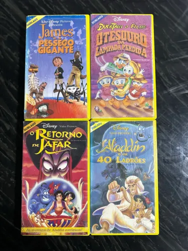 Coleção em VHS Disney
