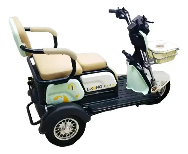 TRICICLO ELÉTRICO 3 LUGARES 800W 60V 22AH