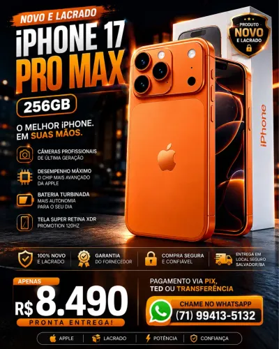 IPhone 17 Pro Max - Ganha a Capinha resistente a queda