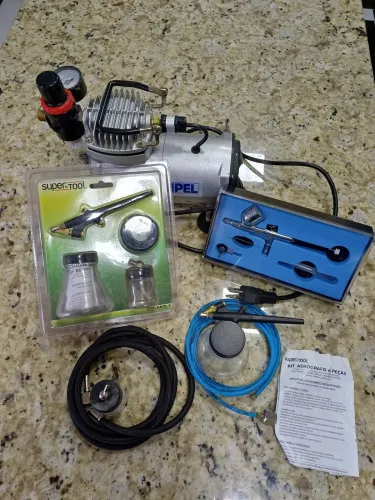 Aerógrafo + compressor