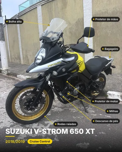Suzuki V-Strom 650 XT 2019 - Nunca caiu - Completa