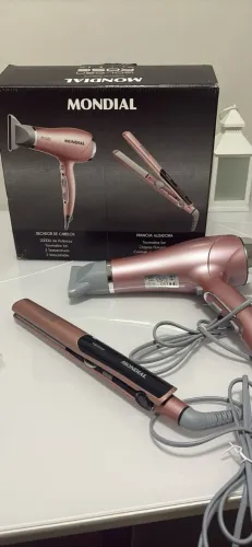 Secador e prancha Golden Rose Line bivolt