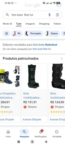 Vendo bota ortopédica ( robofoot)