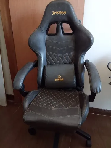 Cadeira Gamer KBM! GAMING Tempes , com descanso para pés - esta como nova