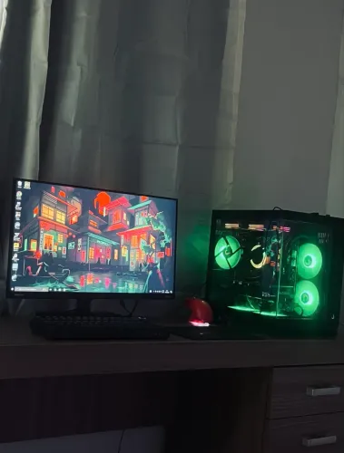 Pc gamer completo com monitor e periféricos