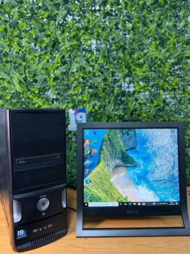 PC Desktop + Monitor   Computador  Processador Intel core i3-2100 3,1Ghz  6GB DDR3 480GB 