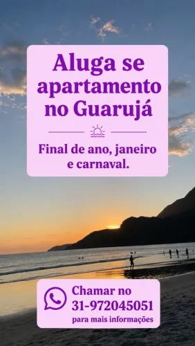 Alguma apartamento na praia final de ano