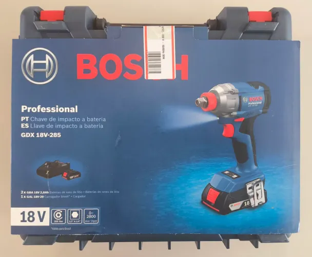 Chave de Impacto Bosch 18V 2 Baterias NOVA