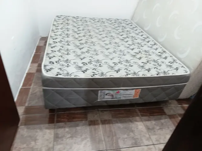 Cama box conjugada + colchão molas 