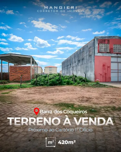 Terreno de 420m² à venda em Barra dos Coqueiros/SE