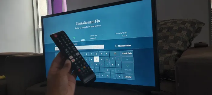 Smart TV Samsung 32" T4300 HD com Wi-Fi e canais (UN32T4300AG)"