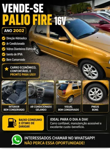 Fiat Palio ELX 1.0 MPI Fire 16V 4P (25 Anos) 2002