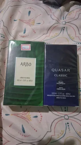 Perfume Arbo e Quasar classic