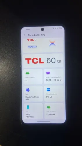 TCL 60 se 512 gb Android 15
