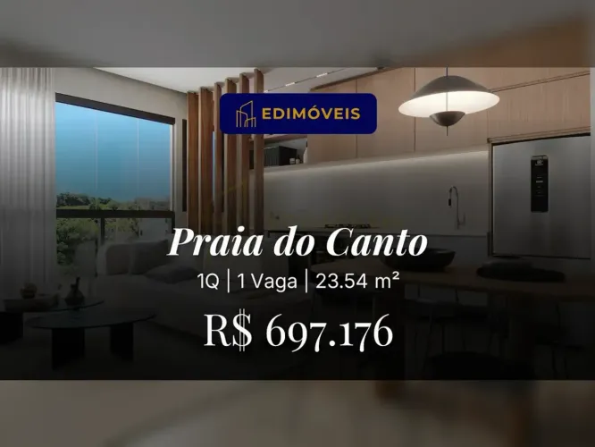 Seu novo lar: Studio moderno na Praia do Canto