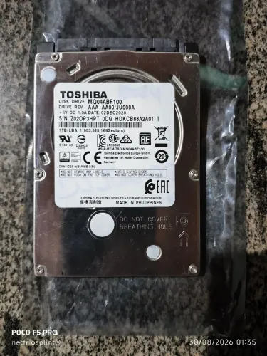 HD toshiba sata de 1 TB Slim