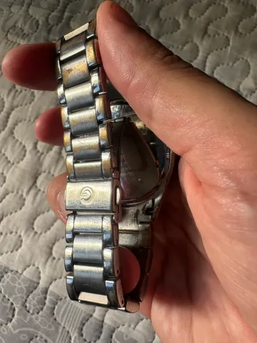 Relogio GUESS original cromado com preto