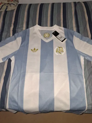 Camisa Seleção Argentina 2025 Edição Comemorativa modelo jogador